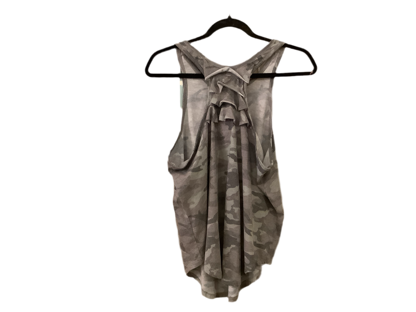 vintage shirttail ruffle racer tank CW8934