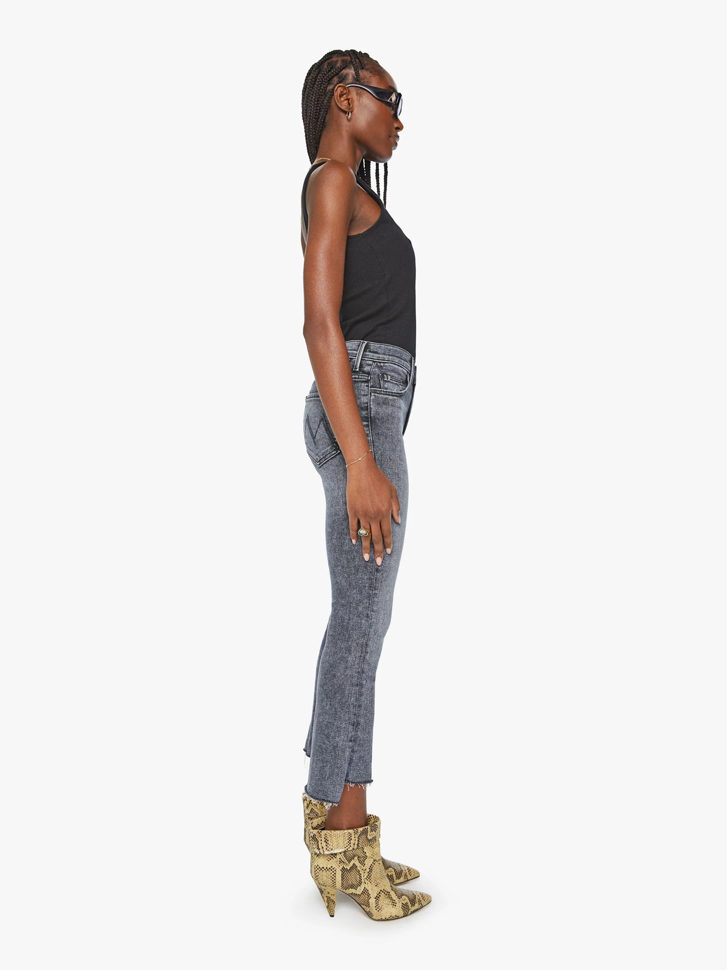 Mother Insider Crop Step Fray