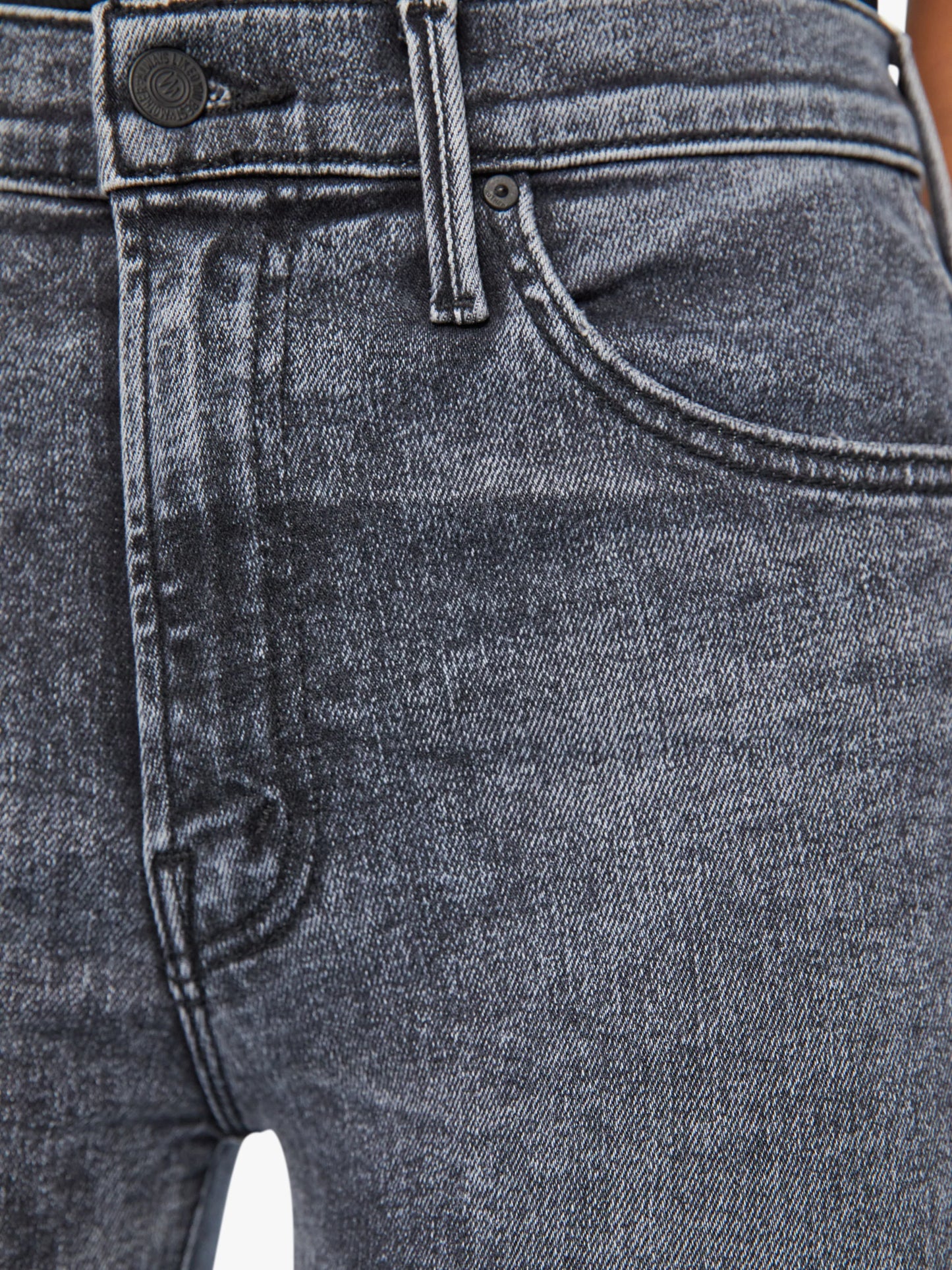 Mother Insider Crop Step Fray