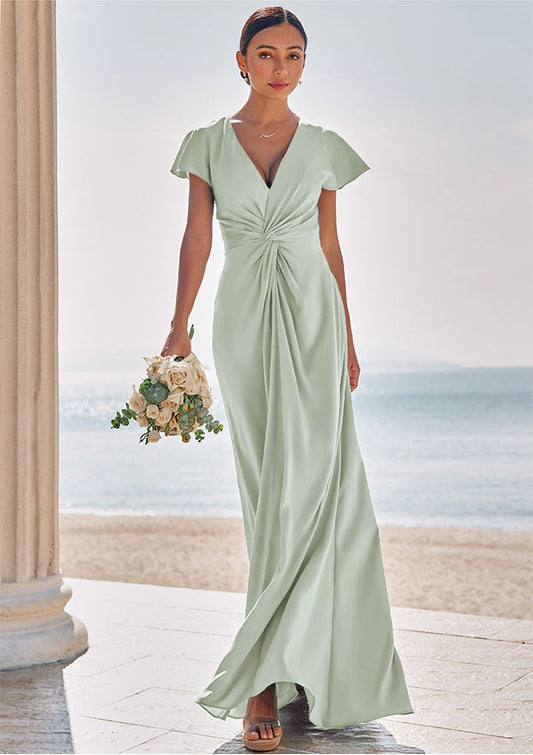 Stacees twisted satin dress Size 12