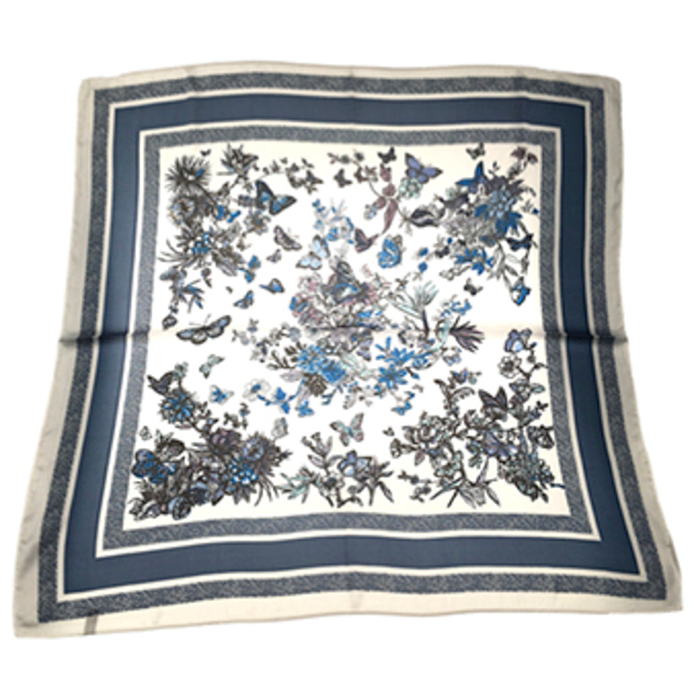 Satin floral neck bandana