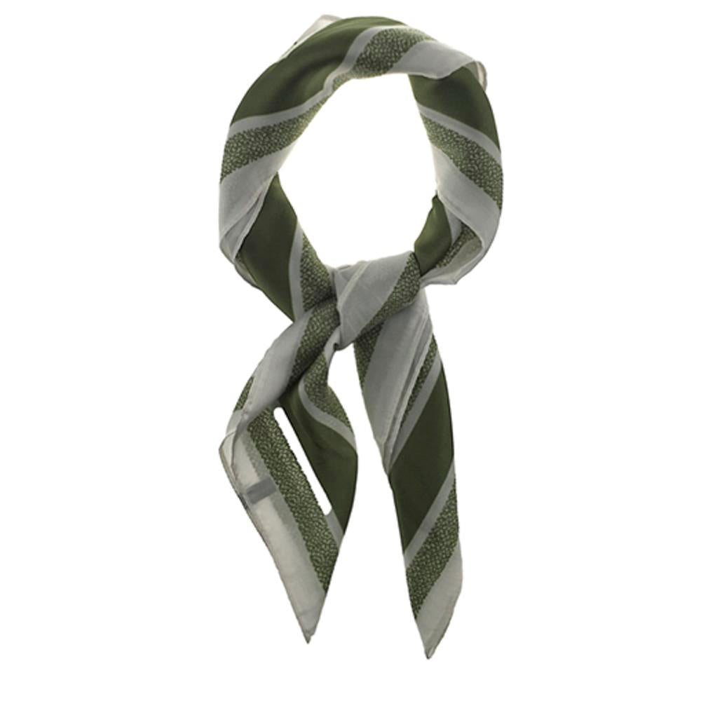 Satin floral neck bandana