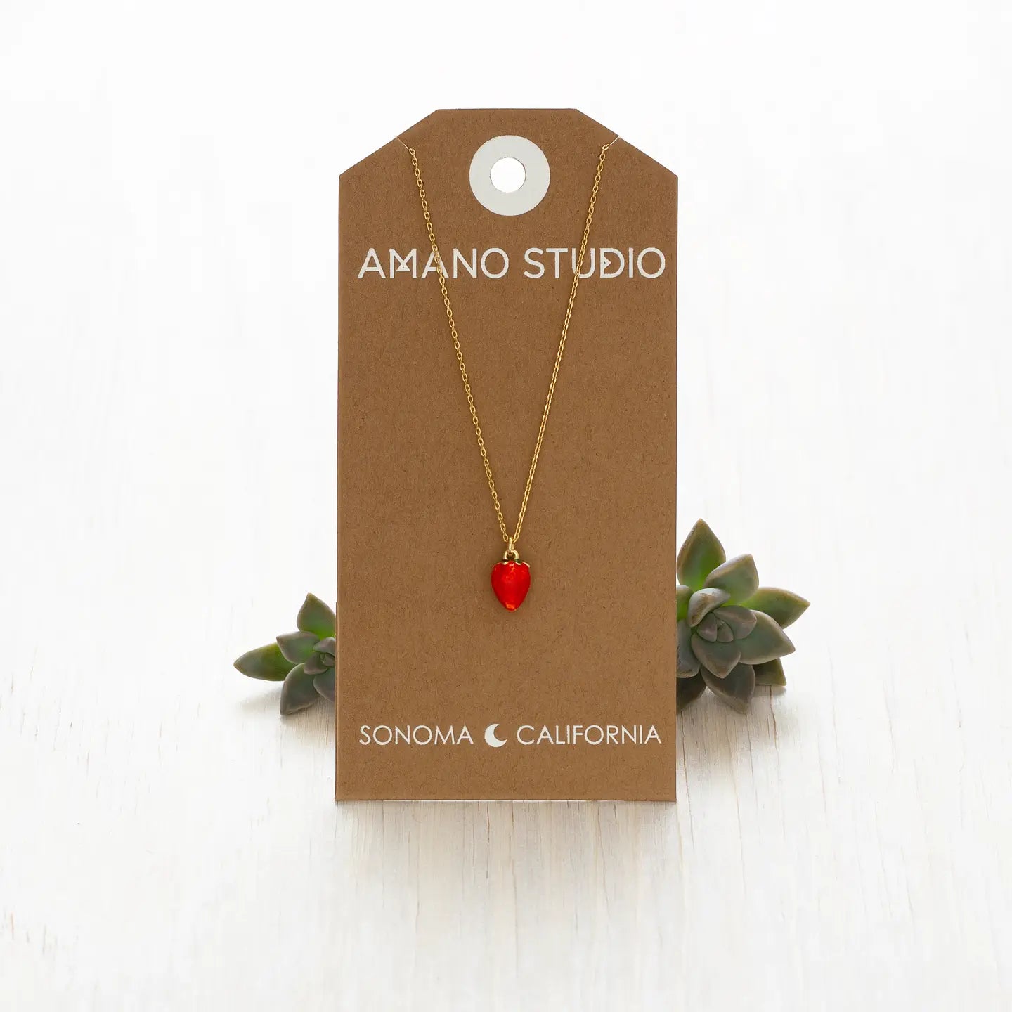 Amano Summer Strawberry Necklace