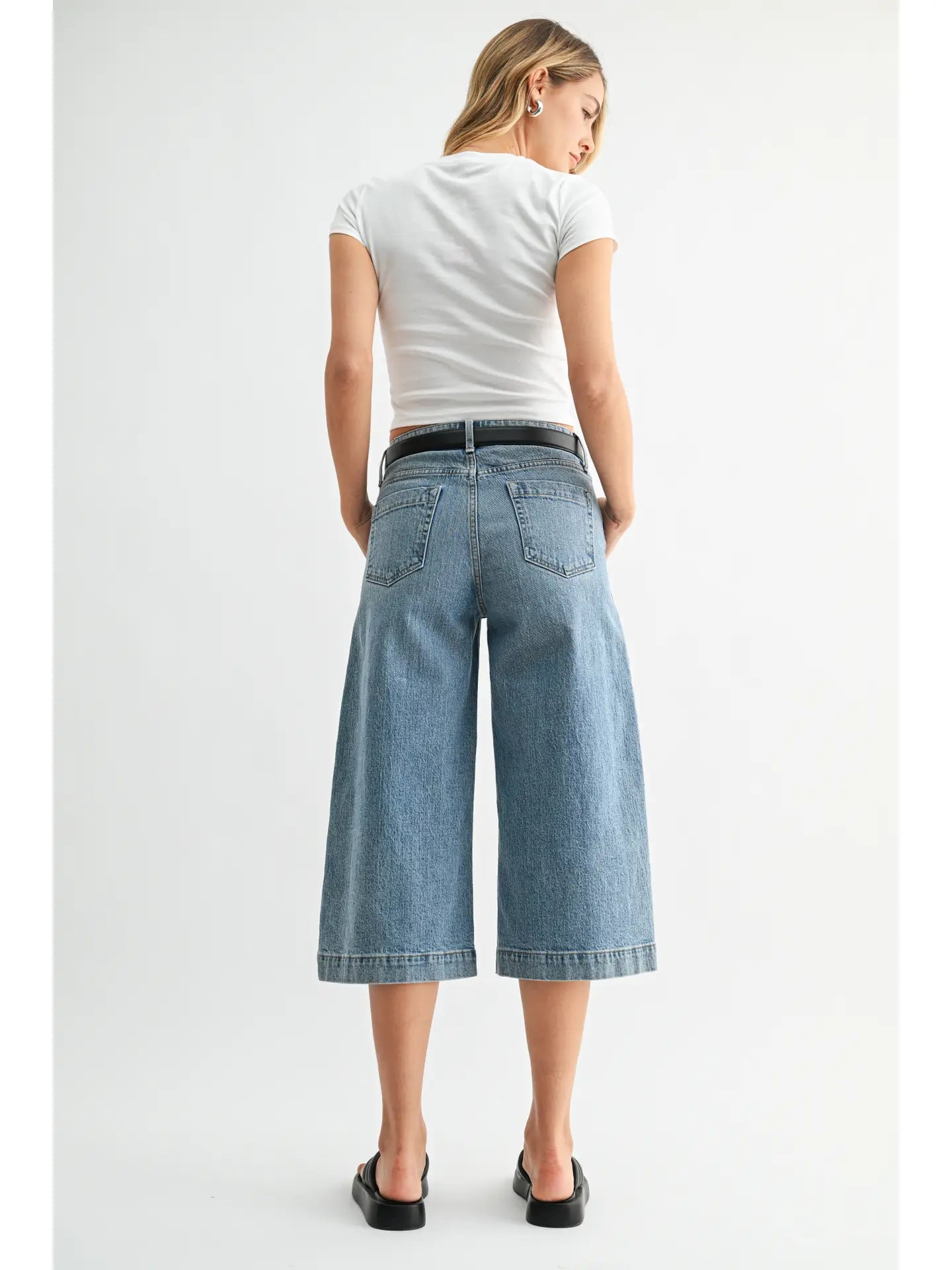 JBD Sideseam Wide Capri Jeans