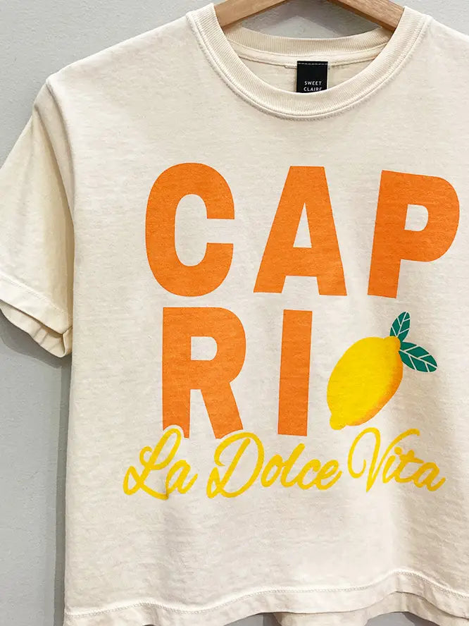 Sweet Claire Capri Cropped Tee