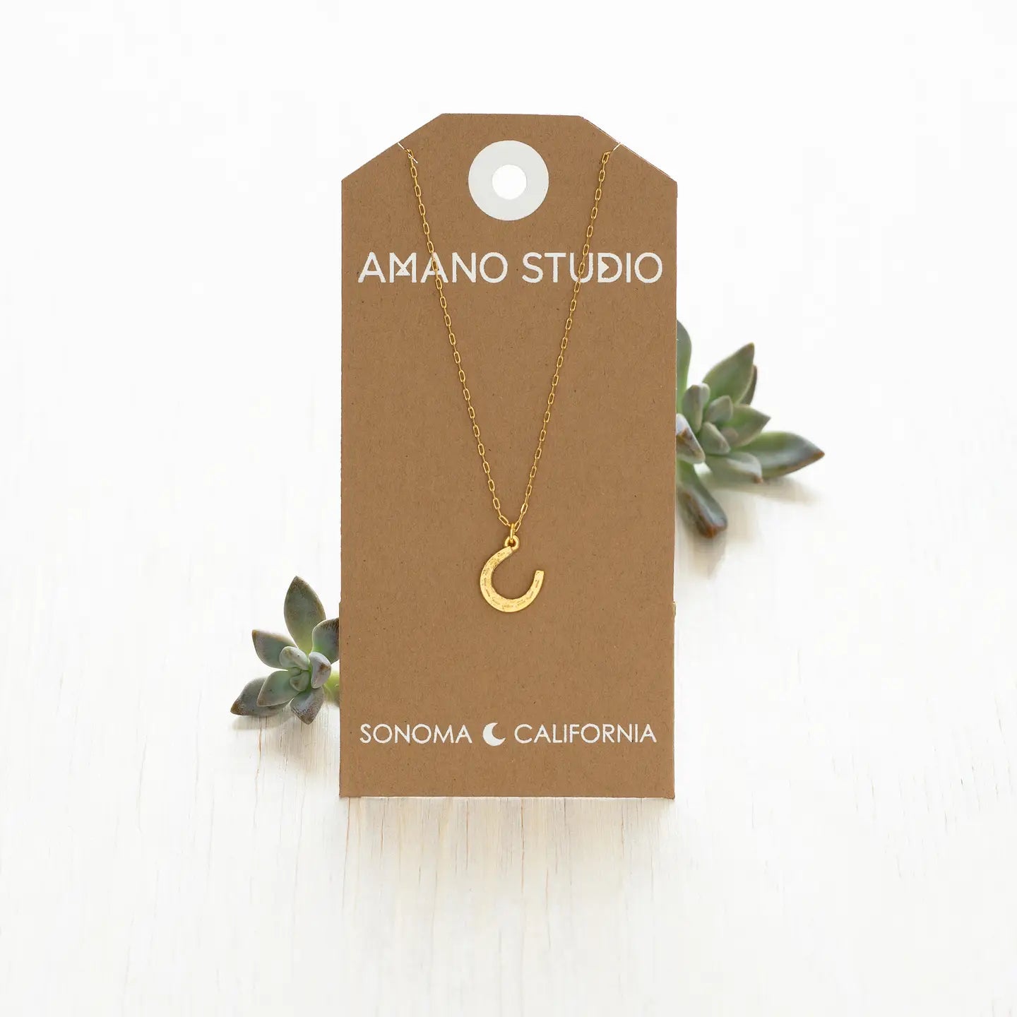 Amano Horseshoe Charm Necklace