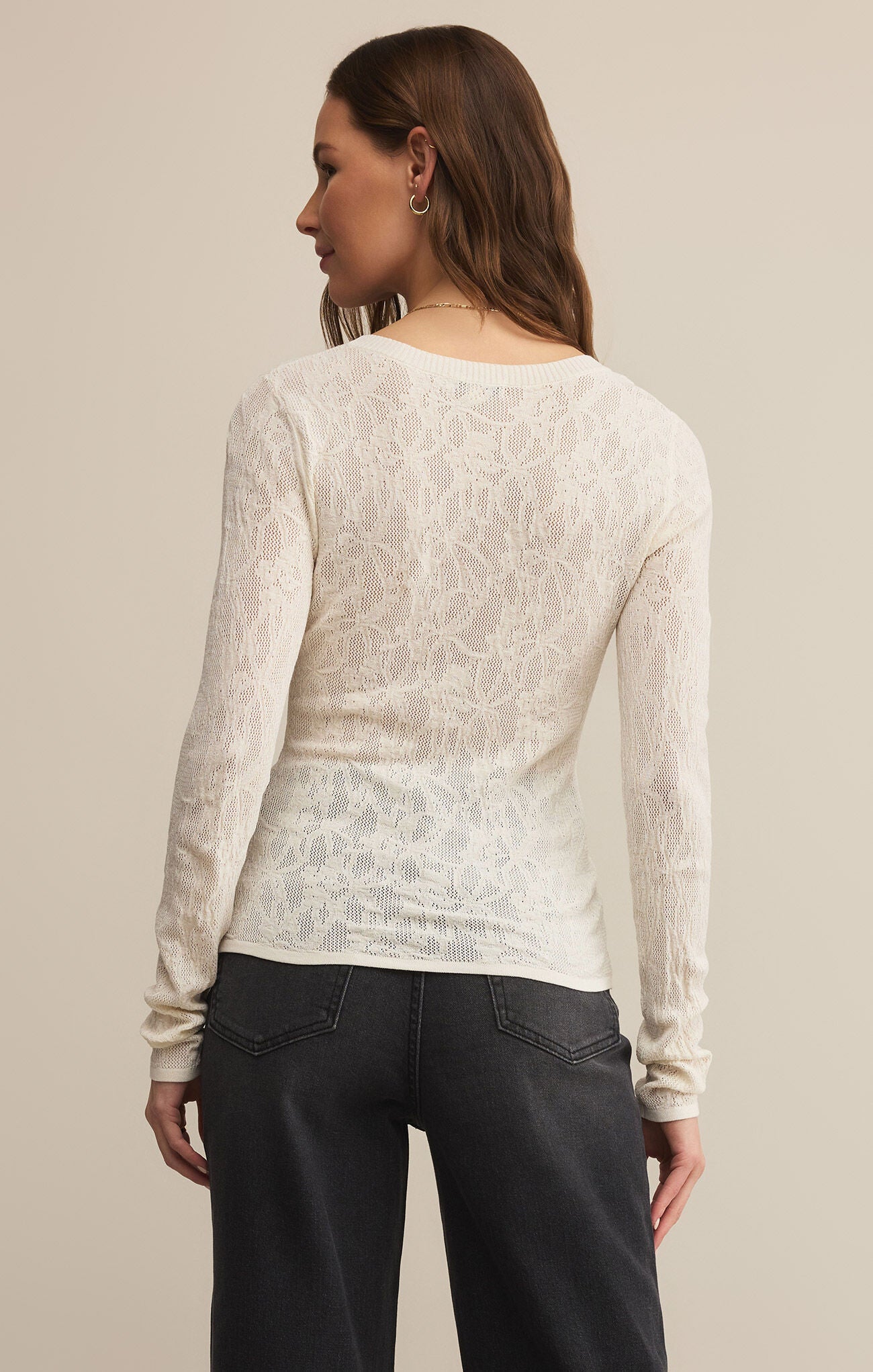 ZSupply Tibi Scoop Mesh Sweater
