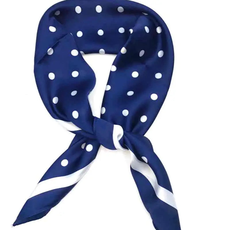 Lineta Polka Dot Bue Scarf