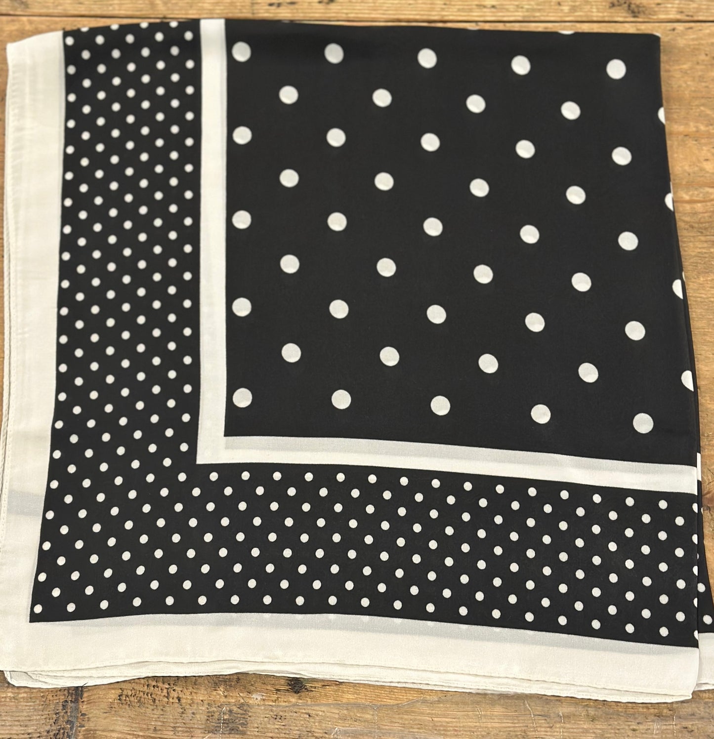 Satin Polka Dot Neck Scarf