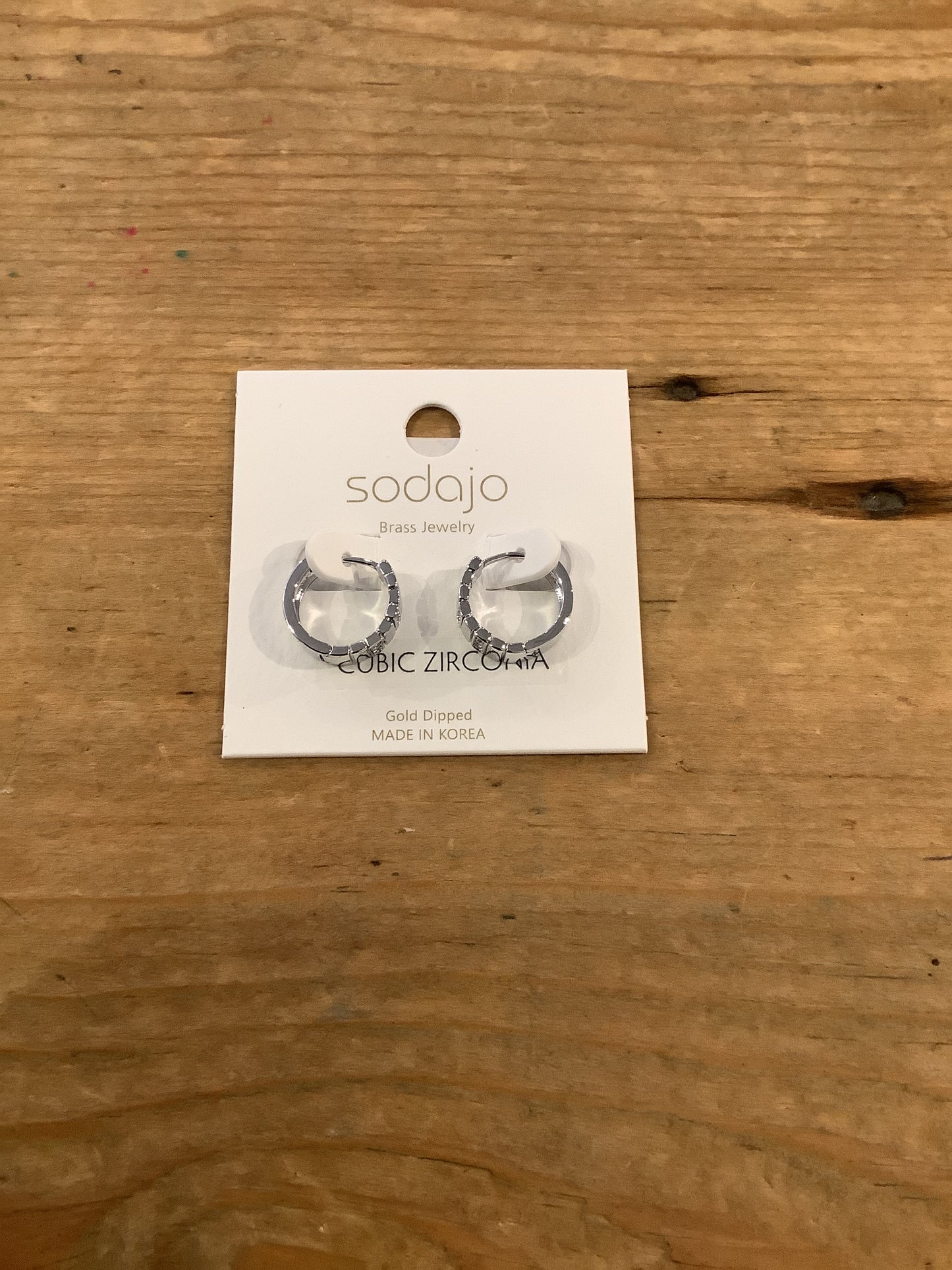 Sodajo Cubic Mini Hoop Earring