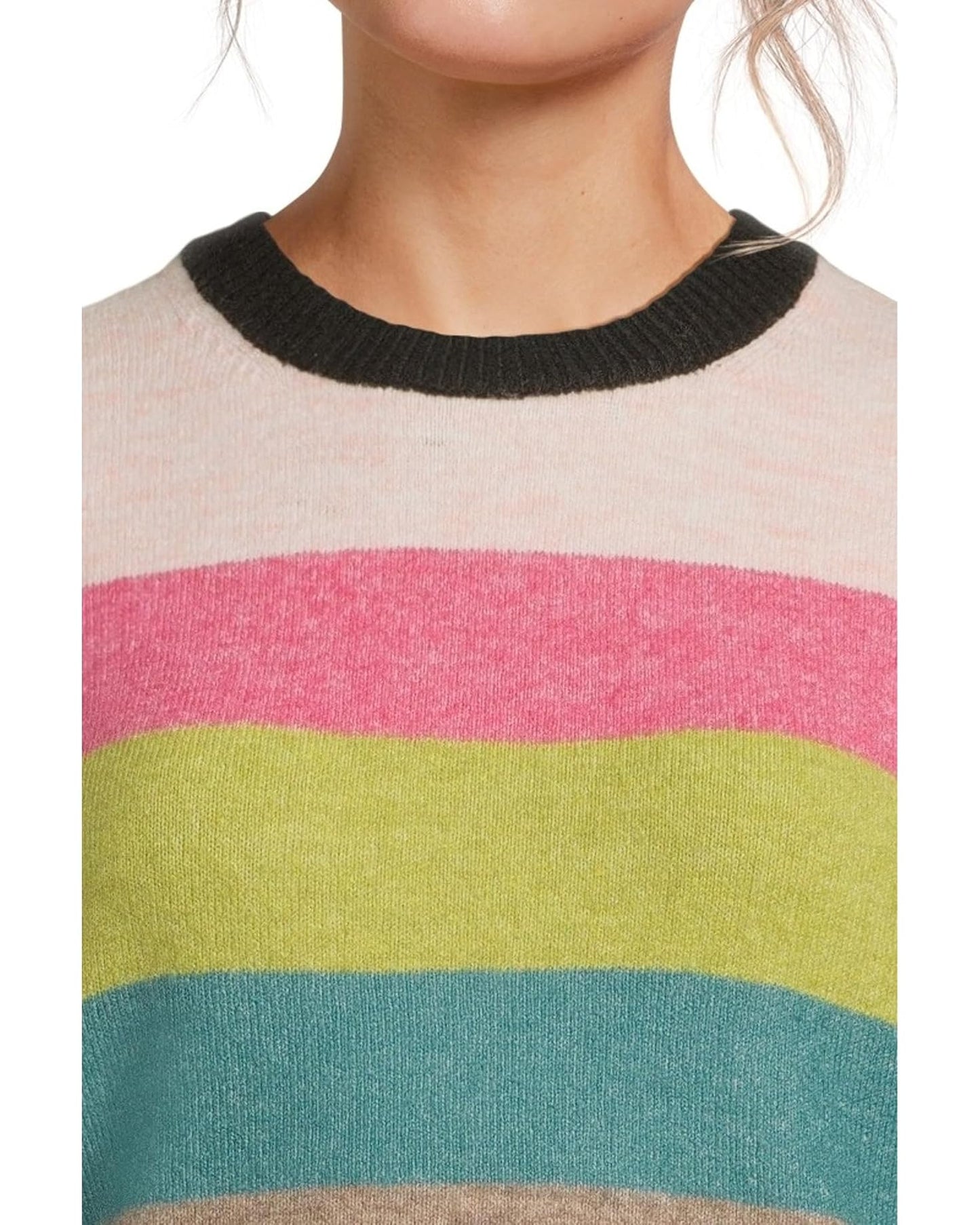 Michael Stars Irene Stripe Crew Neck Pullover