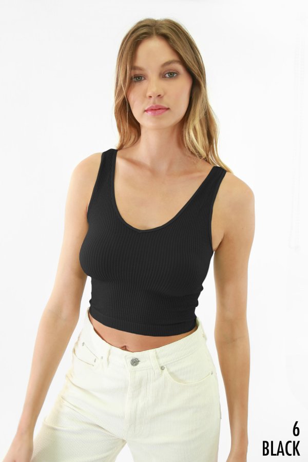 Nikibiki Reversible Ribbed Crop