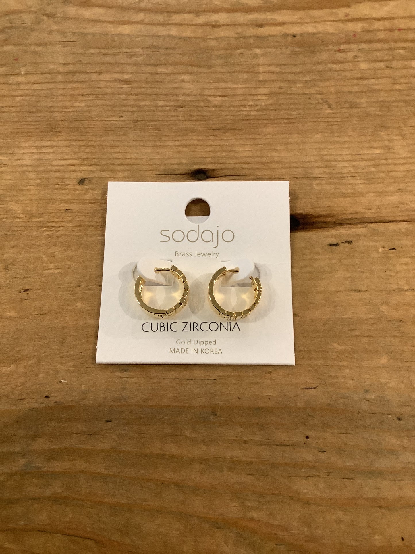 Sodajo Cubic Mini Hoop Earring