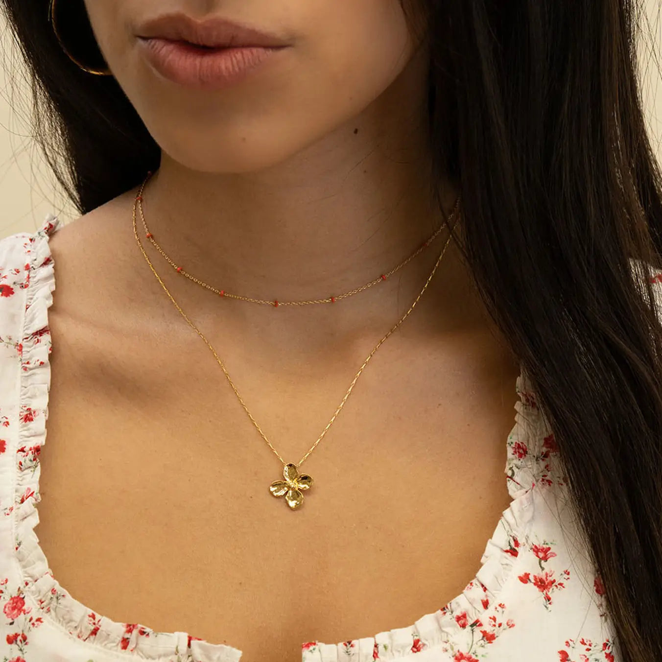 Amano Dogwood Flower Necklace