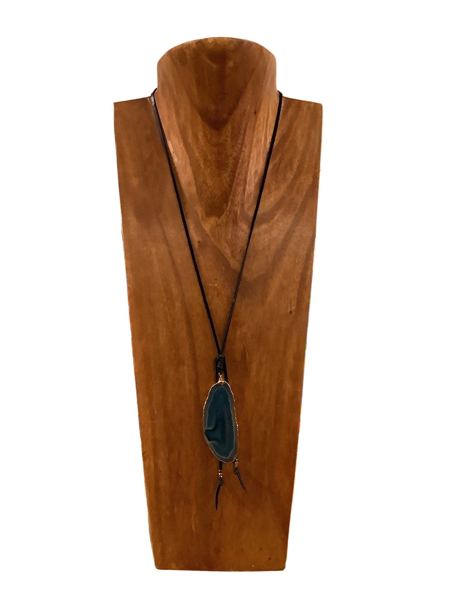 Heather Gardner Agate brown stone necklace