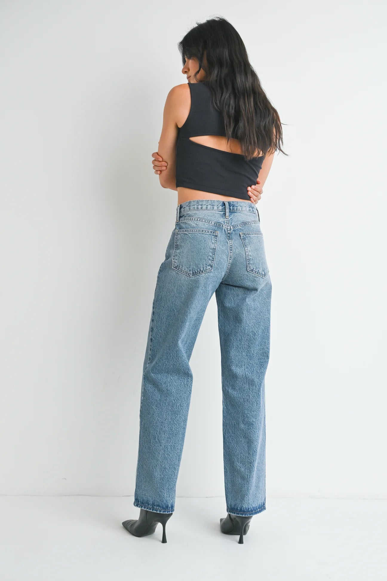 Just Black Denim Relaxed Straight Leg Jean