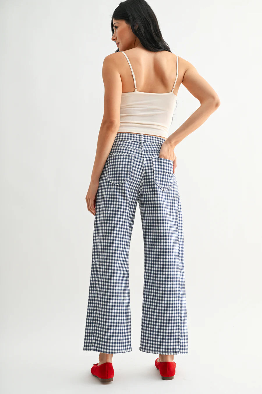 JBD Gingham Barrel Jean Twist