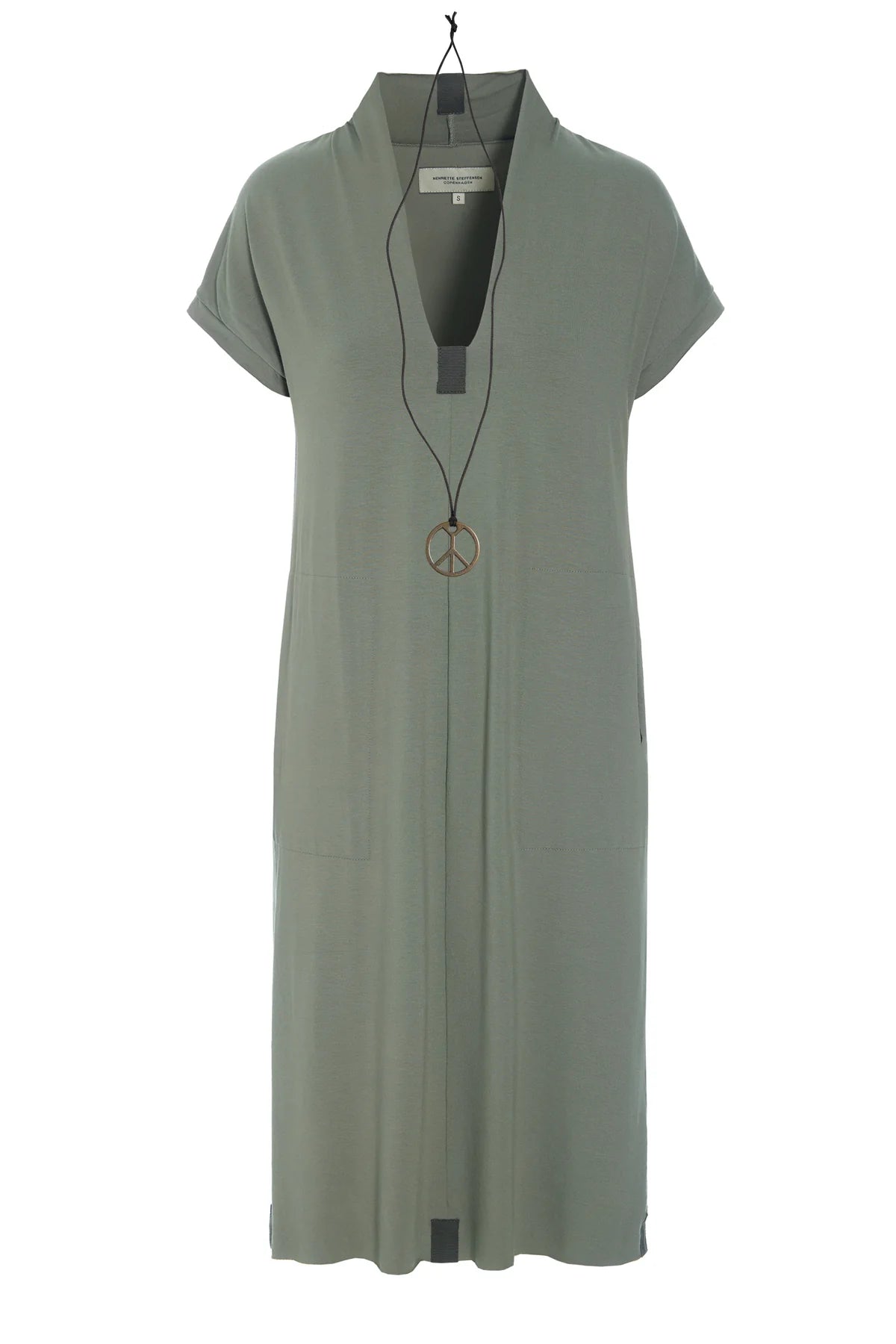 Henriette Steffensen V Collar Jersey Dress