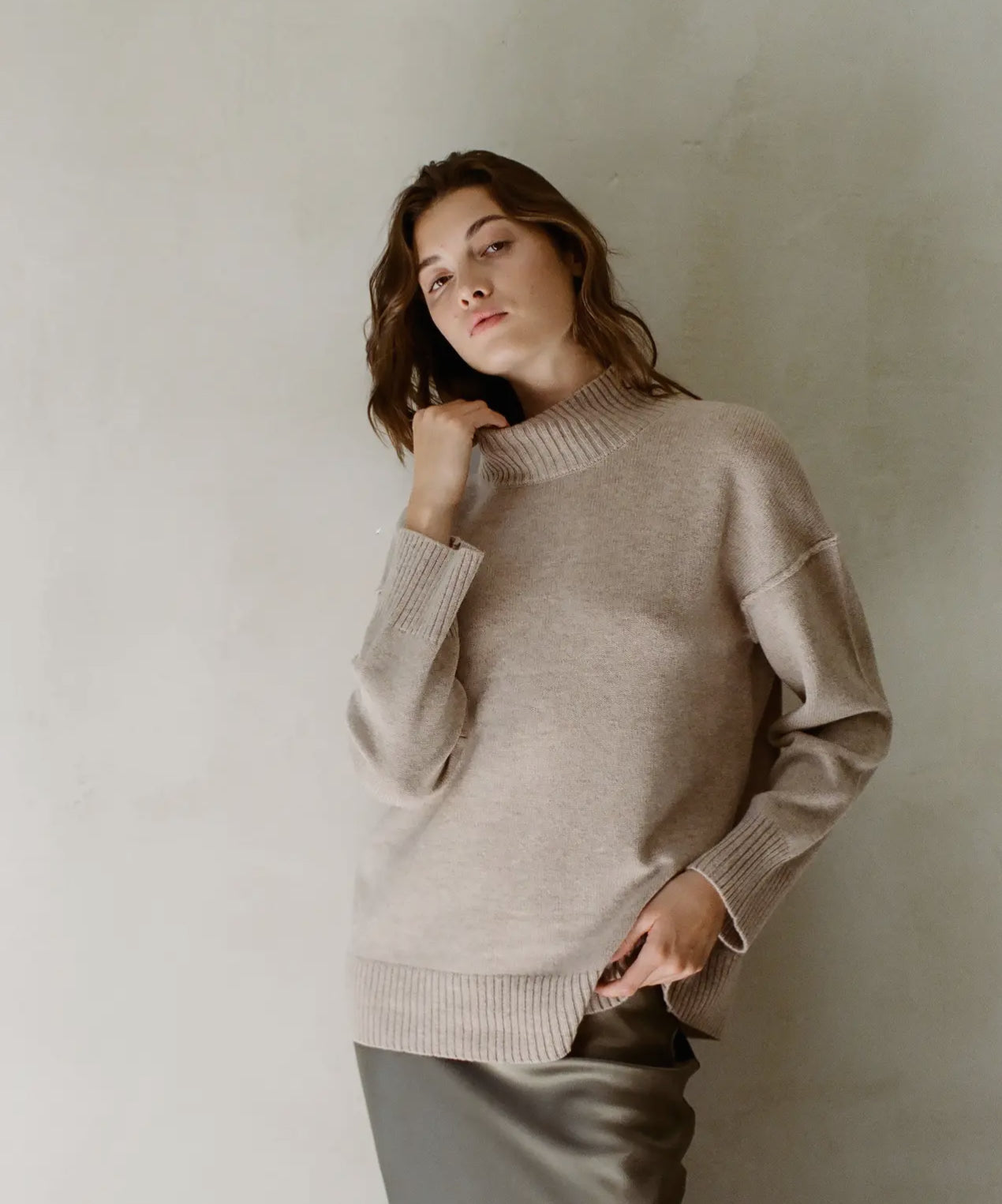A.ren Cashmere Wool Relaxed Sweater