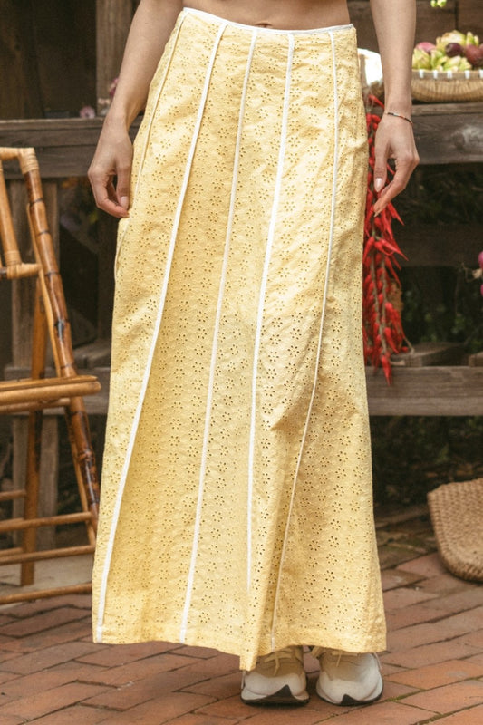 Illa Illa Eyelet Maxi Skirt