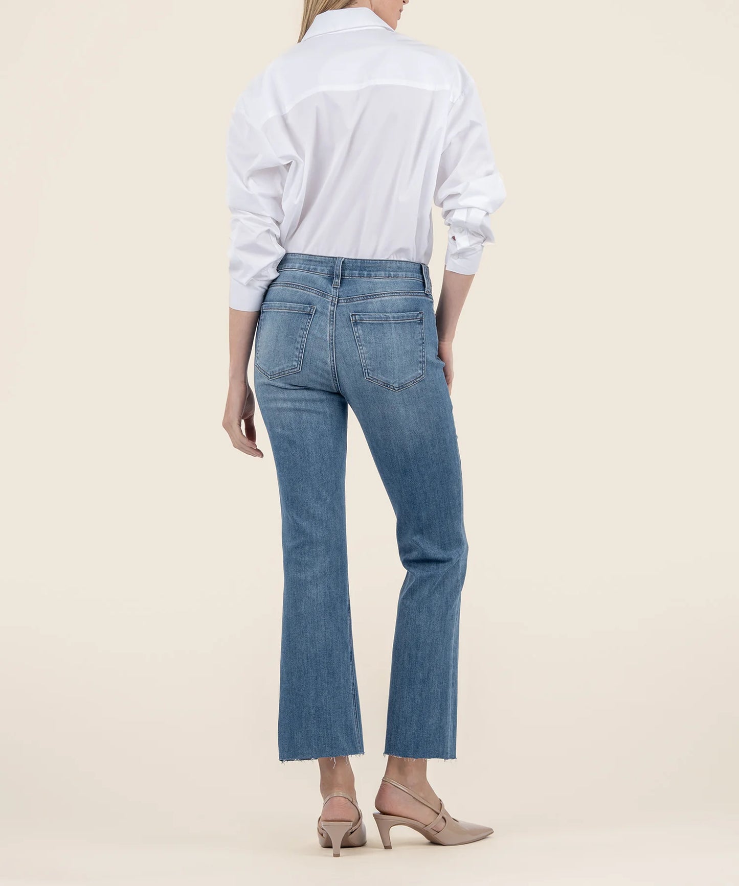 Kut Kelsey Hi Rise Ankle Flare Jean