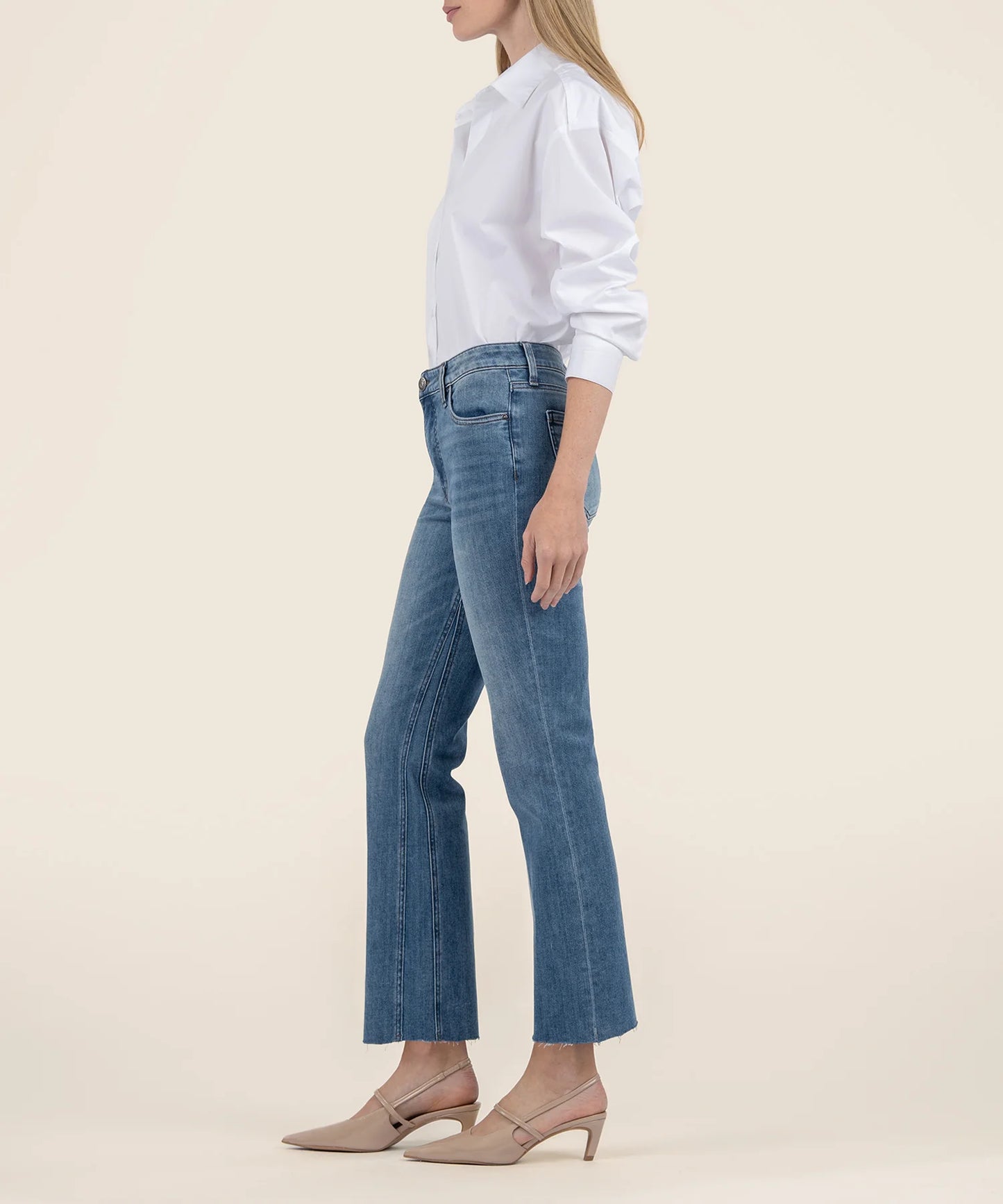 Kut Kelsey Hi Rise Ankle Flare Jean
