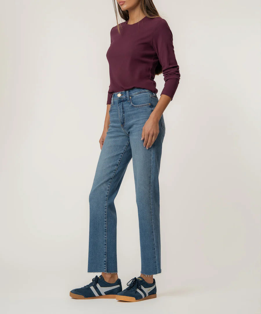 Kut Avery High Rise Easy Straight Leg
