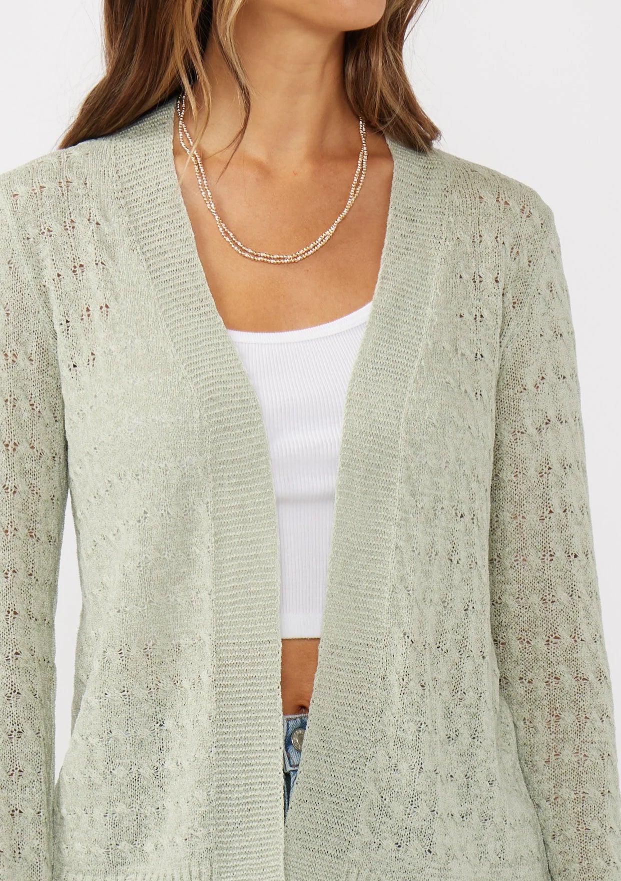 Lovestitch Tape Yarn Cardigan
