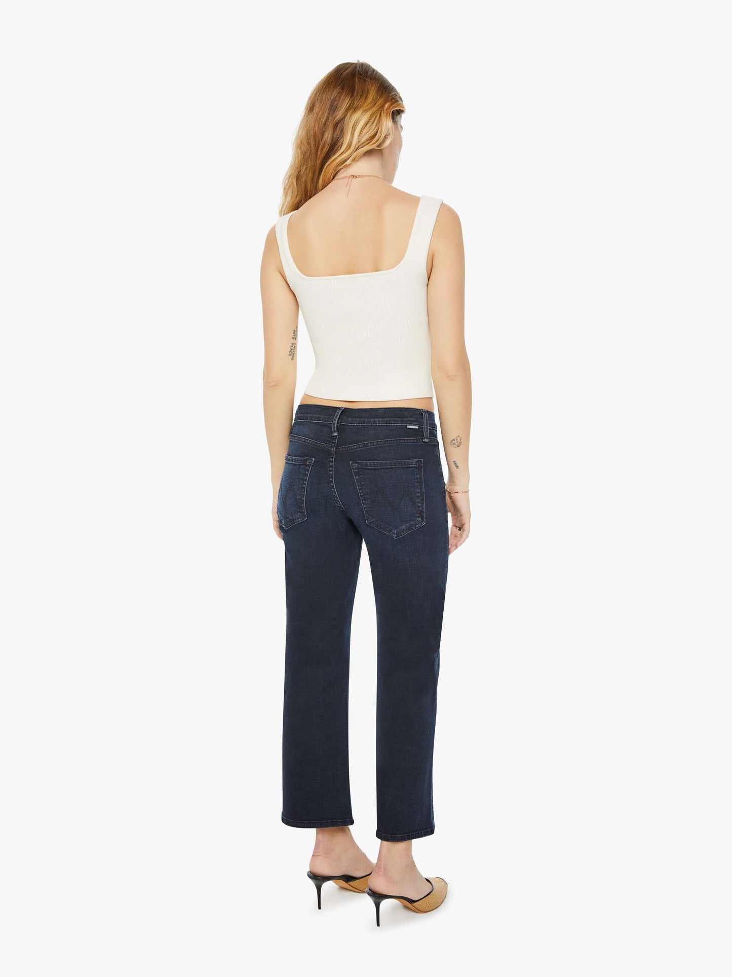 Mother Lil Mid Rise Rambler Zip Ankle Jean