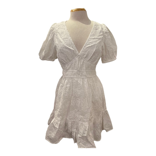 Day + Moon Vneck Cotton Eyelet dress