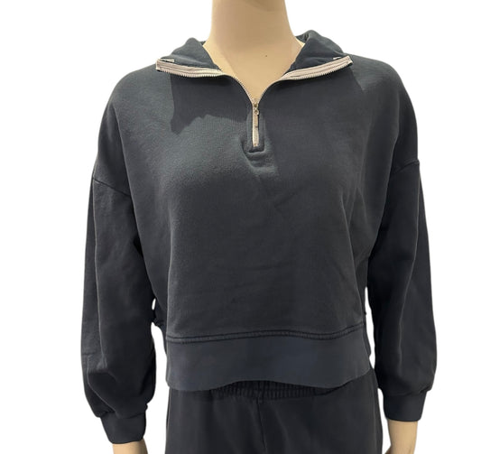 Flicka Brand Regina Quarter Zip Sweatshirt