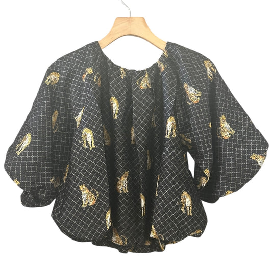 THML Leopard Print Bubble Top