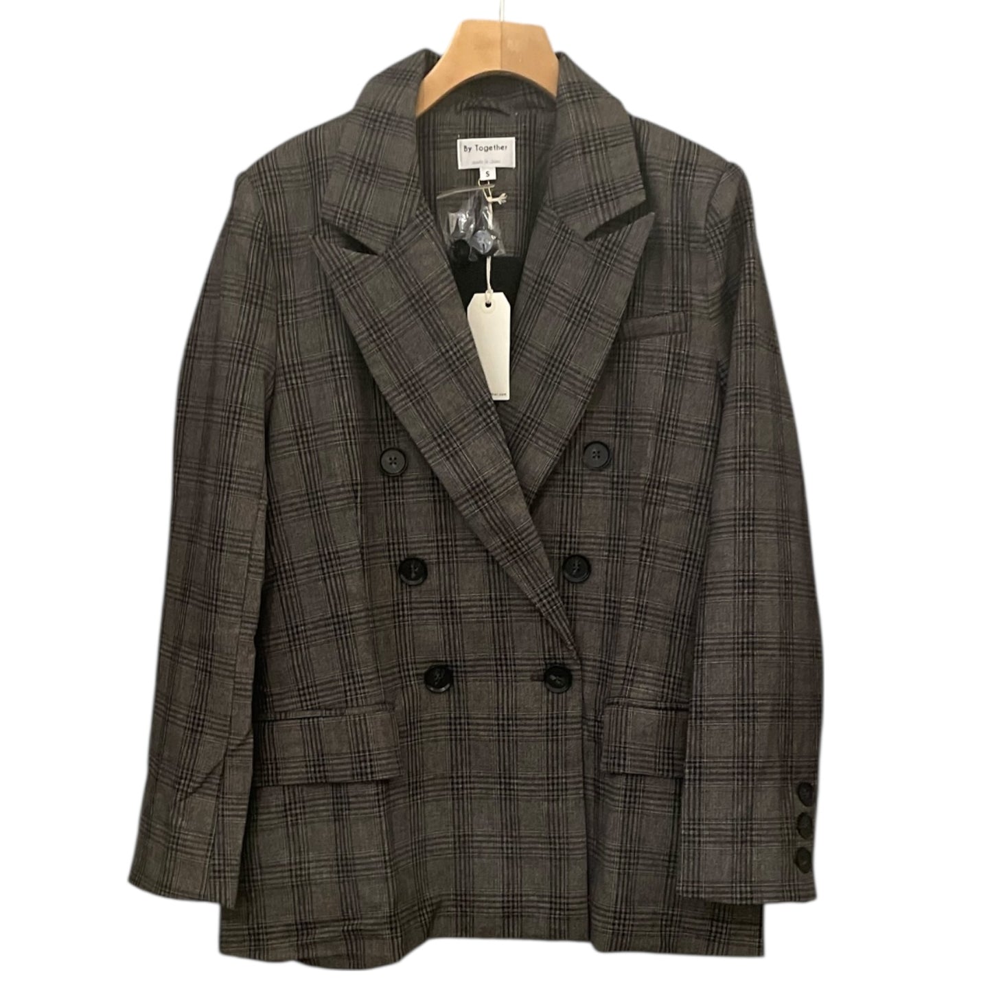 by Together Oversized Plaid Blazer