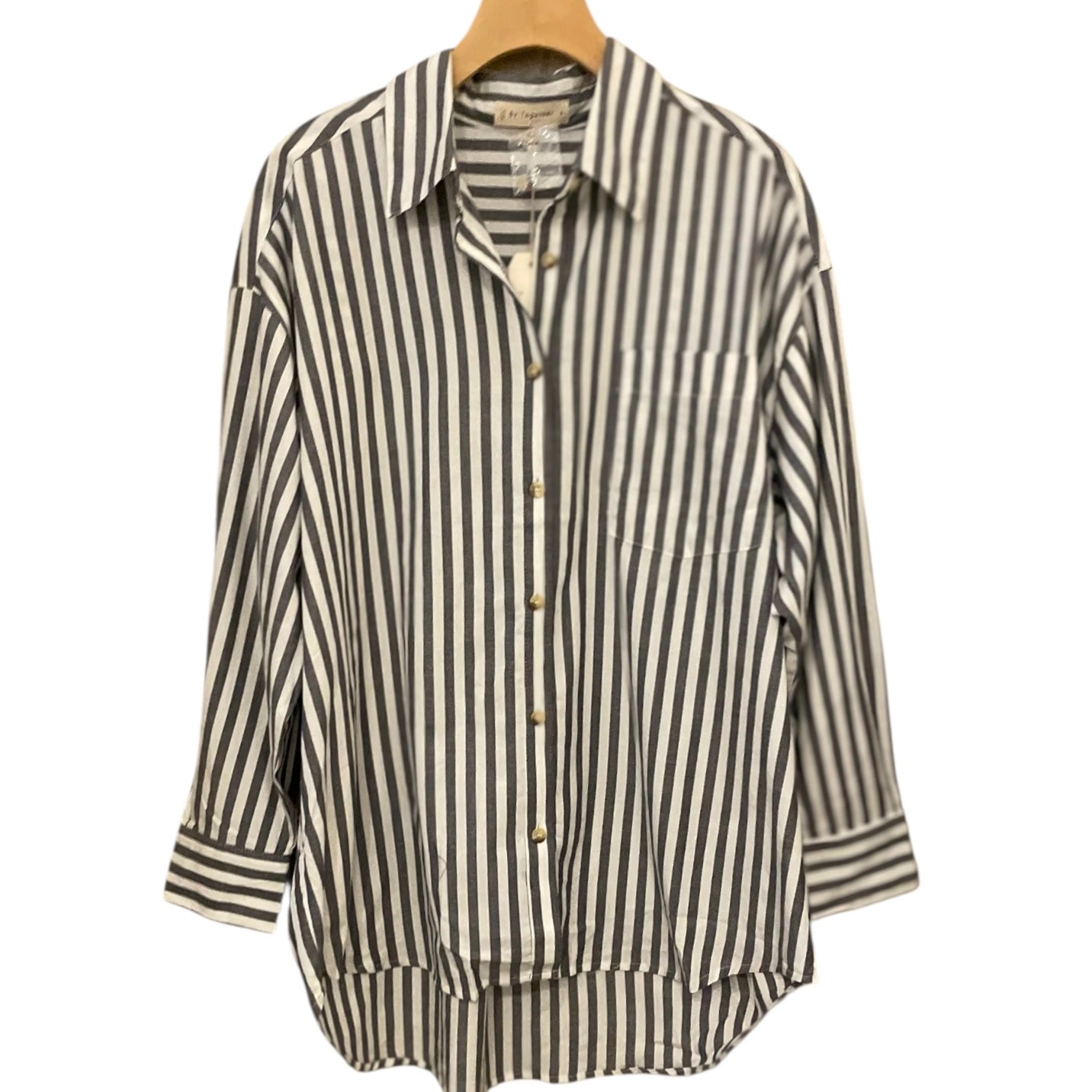 by Together Laguna Striped Oversized Shirt