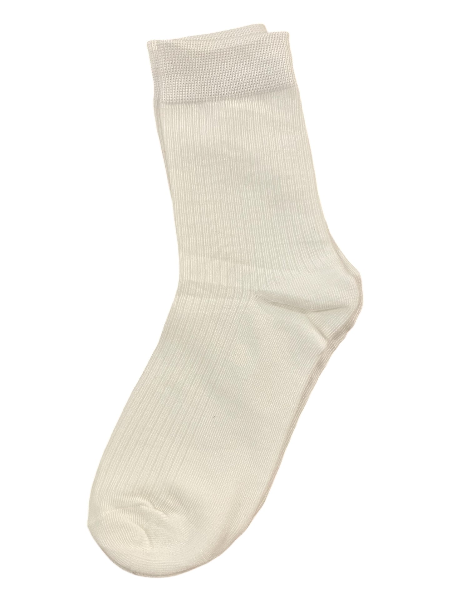 Solid Color Ribbed Simple Socks