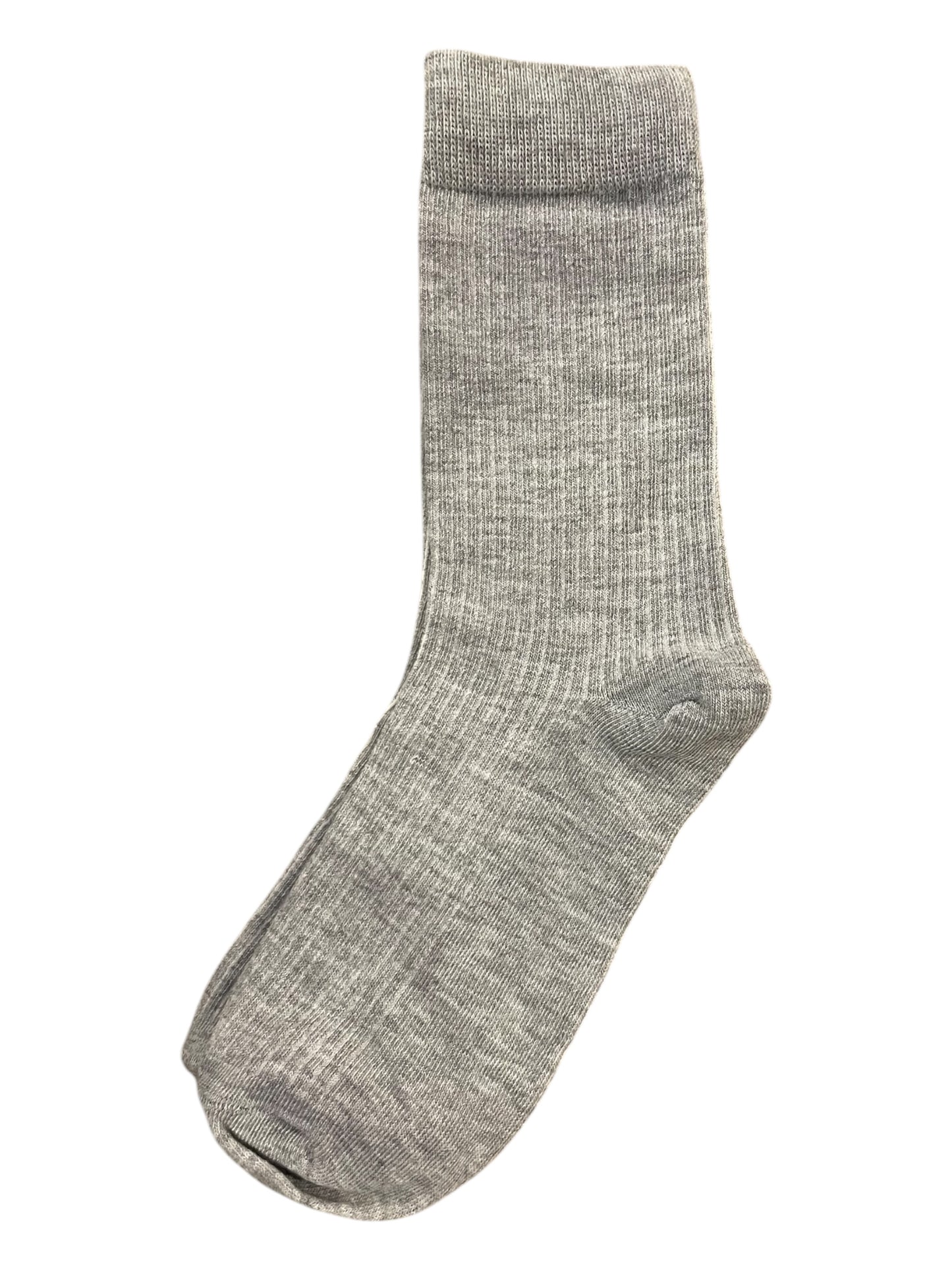 Solid Color Ribbed Simple Socks