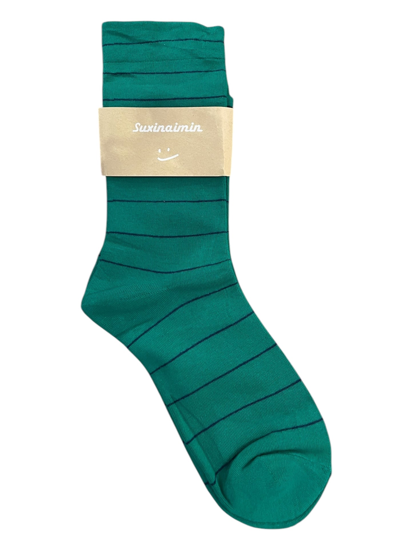 Simple Striped Soft Cotton Socks