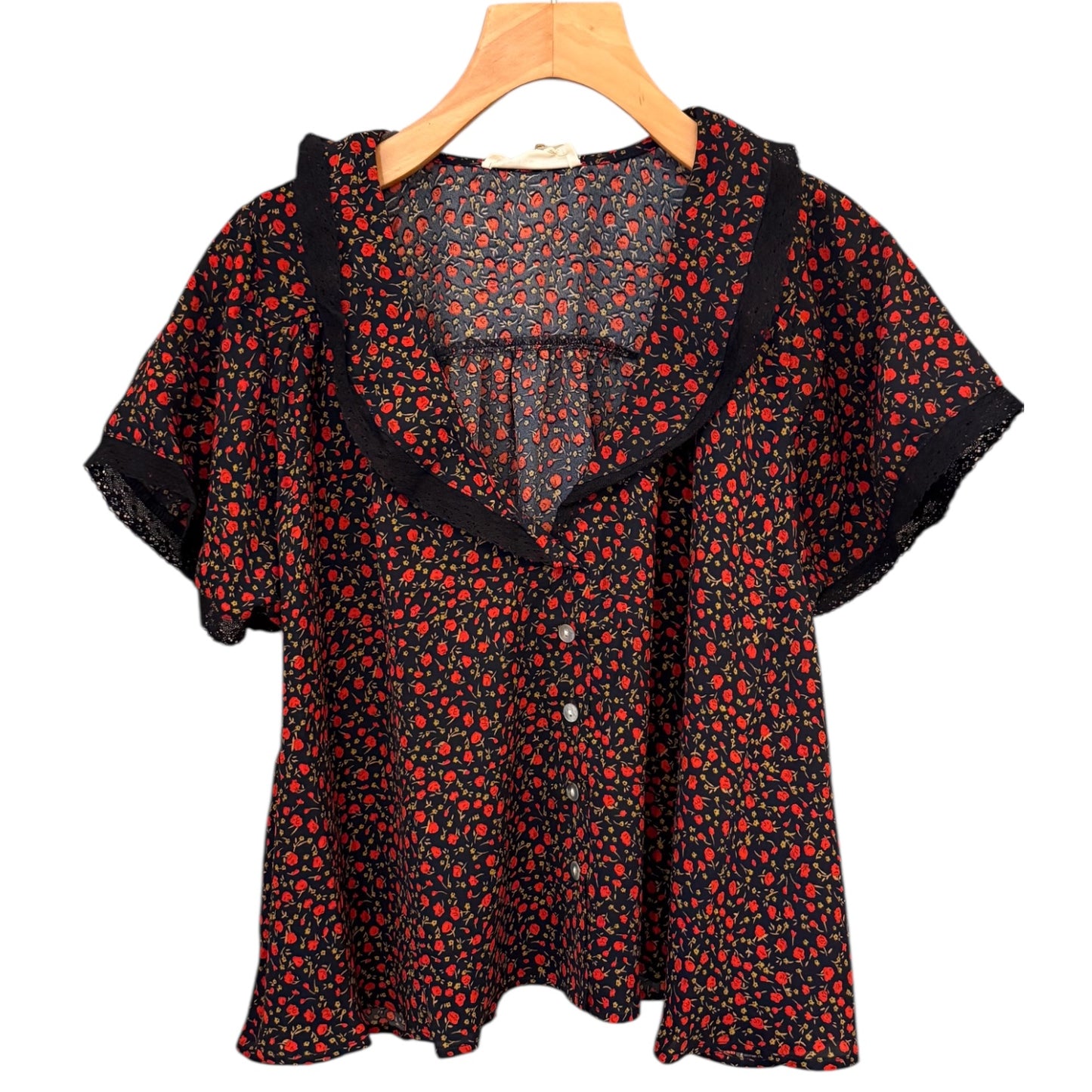By Together Collared Floral Top