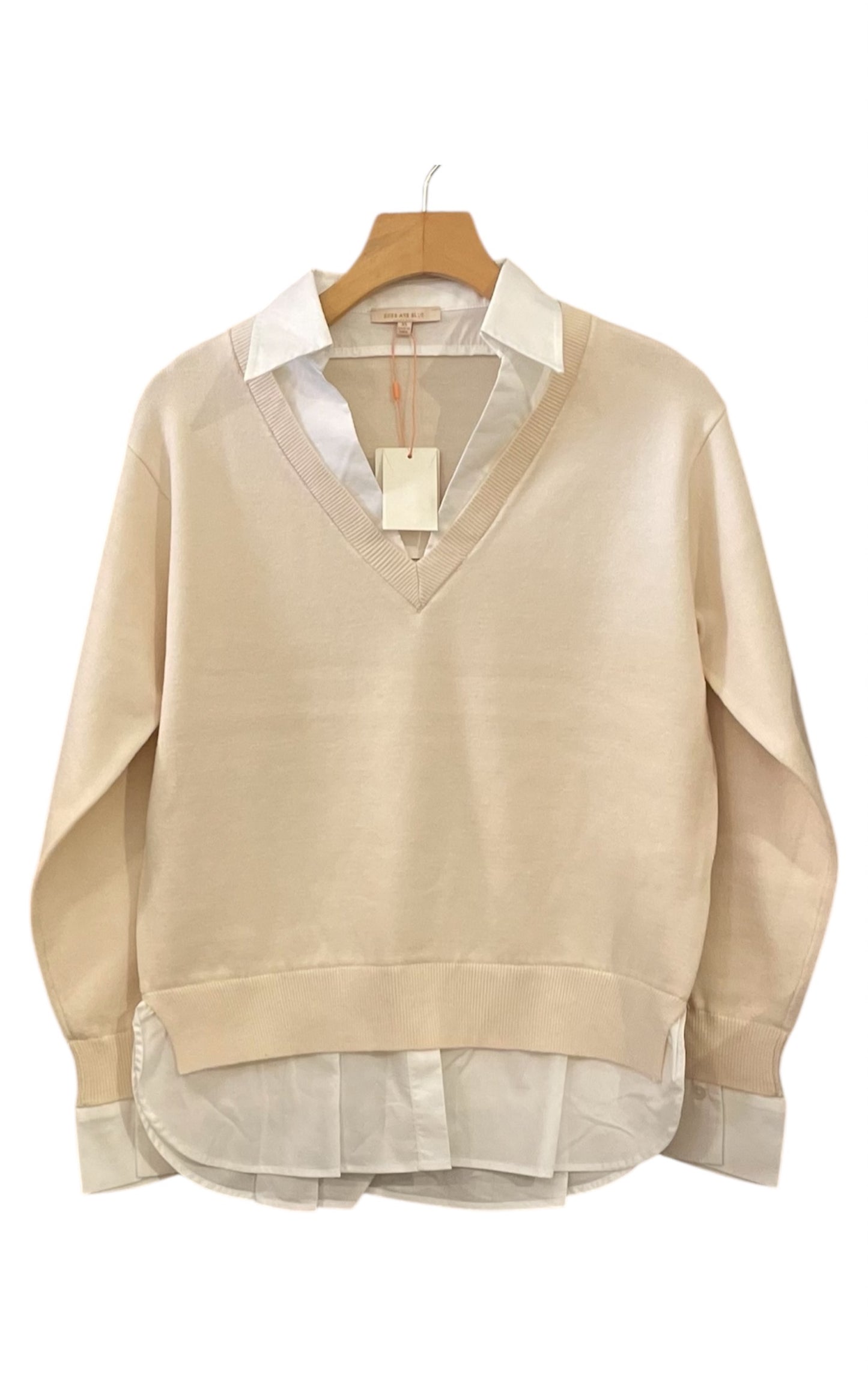 Skies Are Blue Layered Sweater