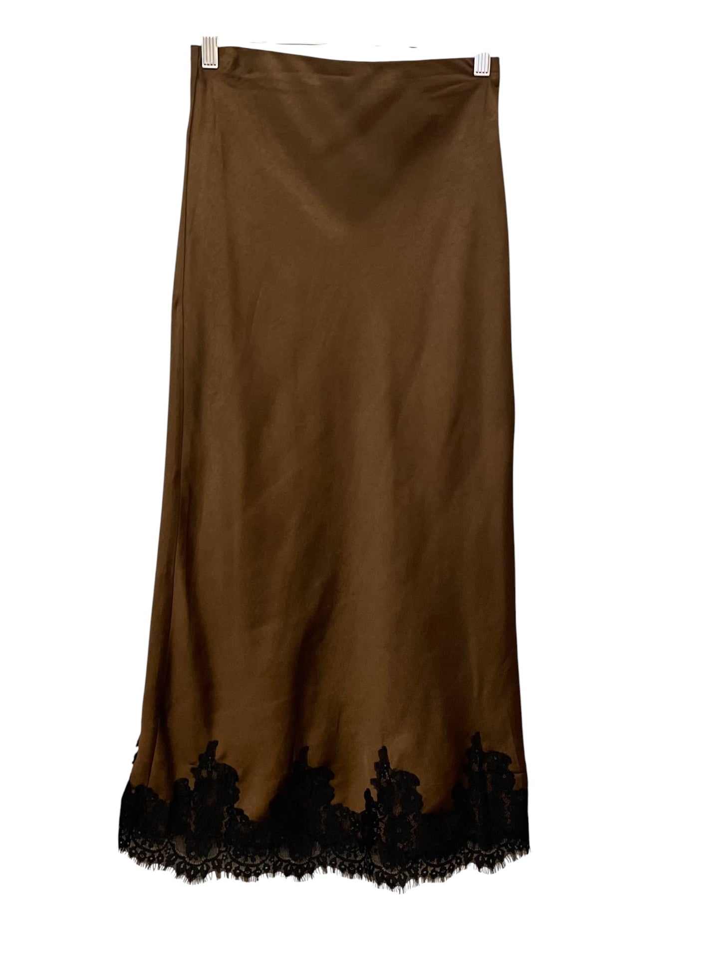 By Together Satin Skirt with Lace Bottom