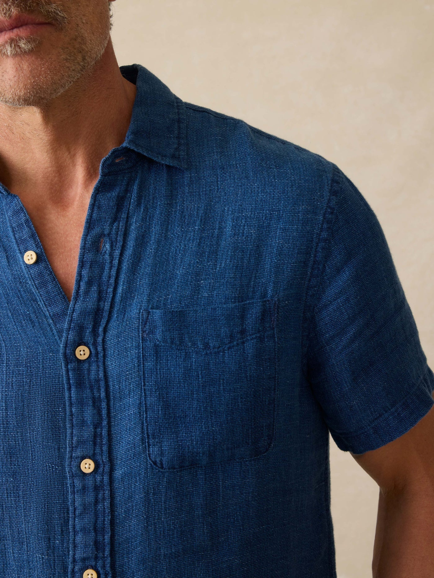 Faherty SS Palma Linen Shirt