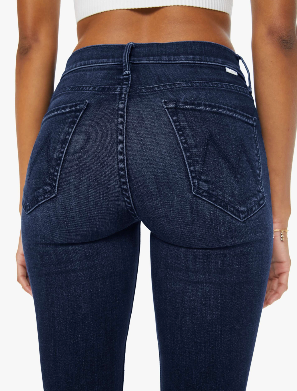 Mother The Mid Rise Dazzler Ankle Jean