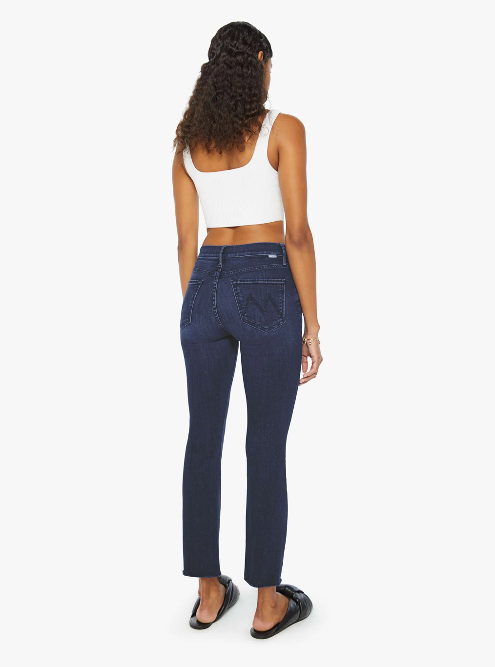 Mother The Mid Rise Dazzler Ankle Jean
