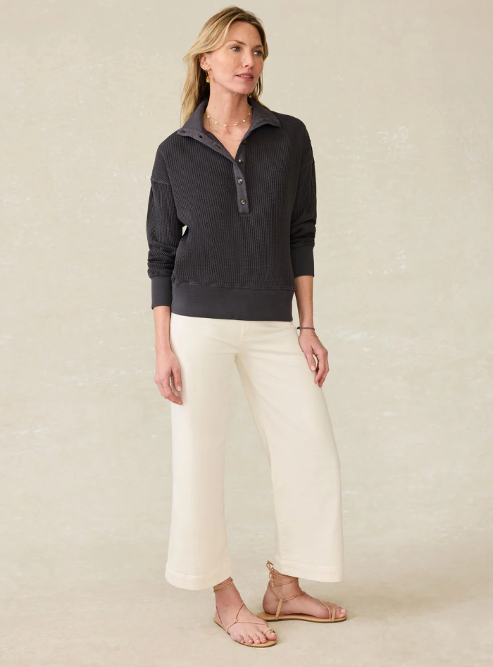 Faherty Apres Waffle Henley Top