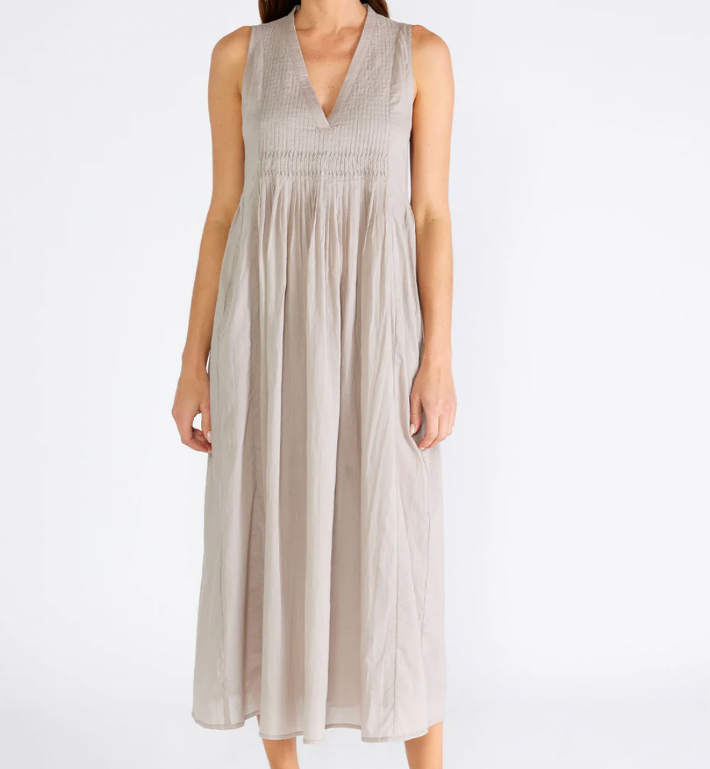 Lovestitch VNeck Pleated Tank Dress