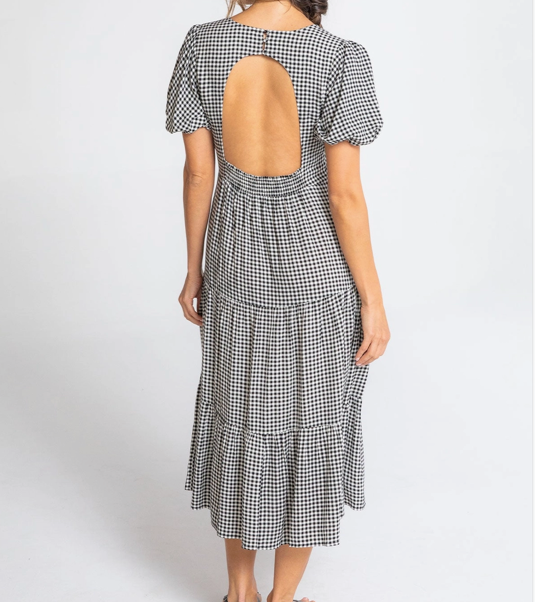 Lovestitch Gingham Puff Sleeve dress