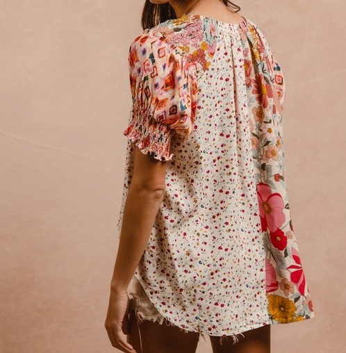 Ive Mix and Match Peasant Top