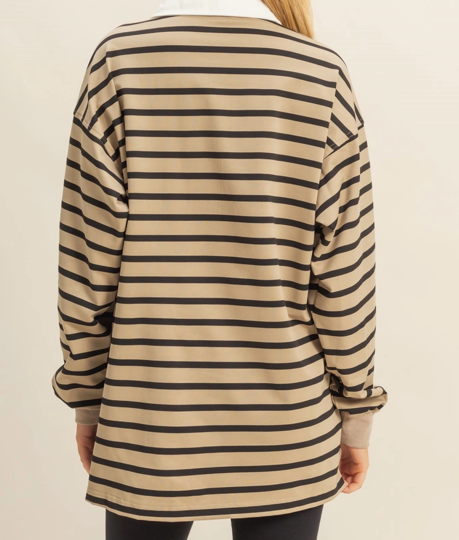 Hyfve Classice Striped Rugby Polo