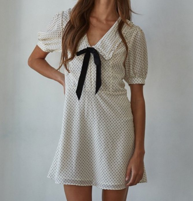 by Together Dainty Bow Collared Dress