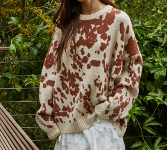By Together Chic Cow Sweater